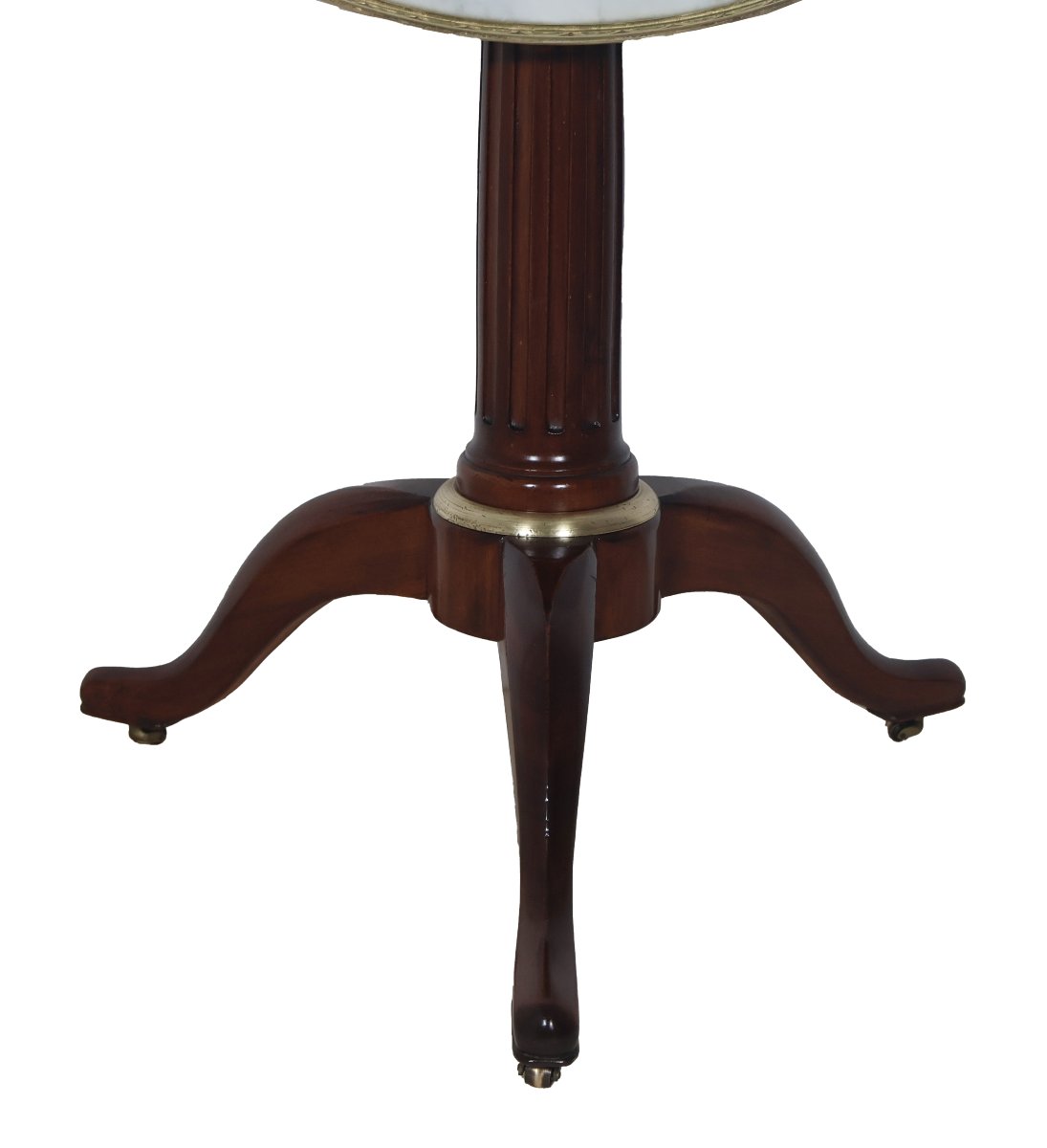 Swivel-top Mahogany Side Table, St. Louis XVI Style, Late 19th Century -photo-4