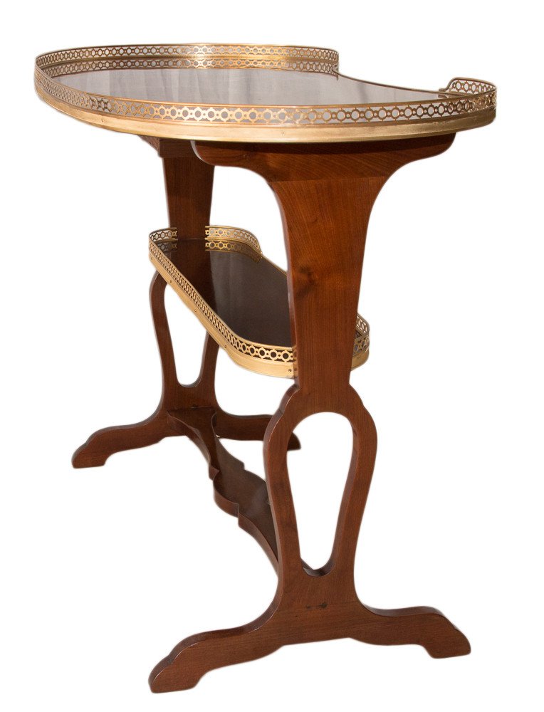 Table rognon En Acajou Style Louis XVI Fin 19ème-photo-7