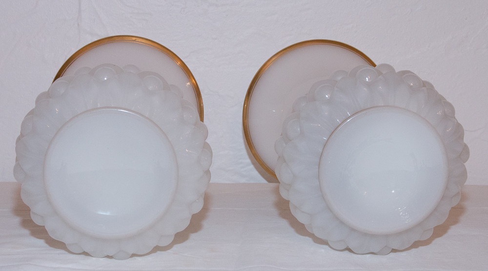 In Baccarat Opaline Vases Pair Circa 1850-photo-6