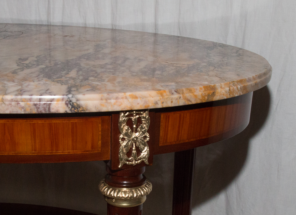 Pedestal Table Louis XVI Style End Of The XIXth Century-photo-2