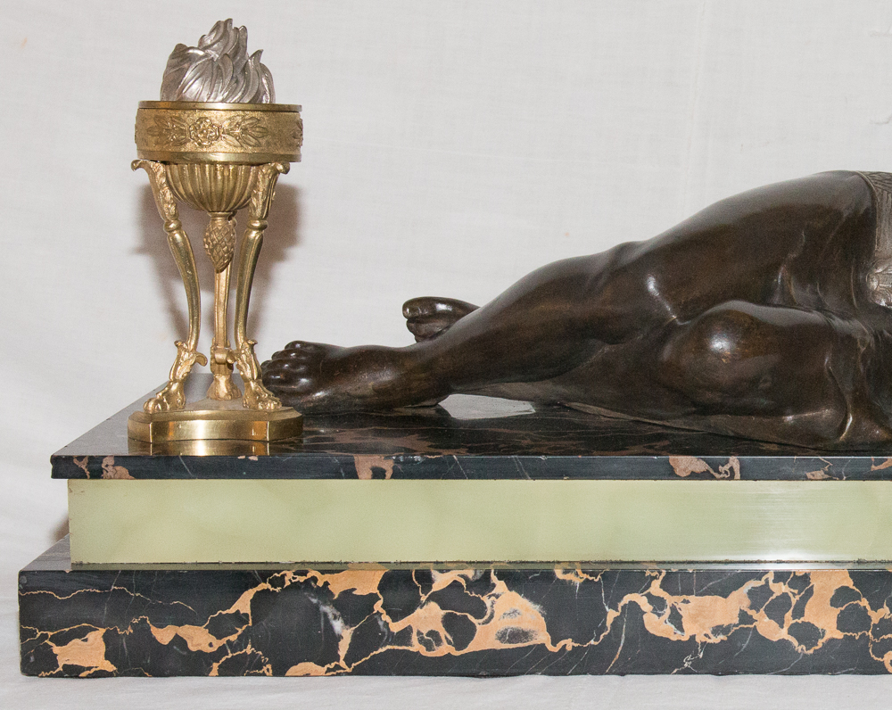 Odalisque En Bronze époque Art Déco Claude Mirval-photo-3