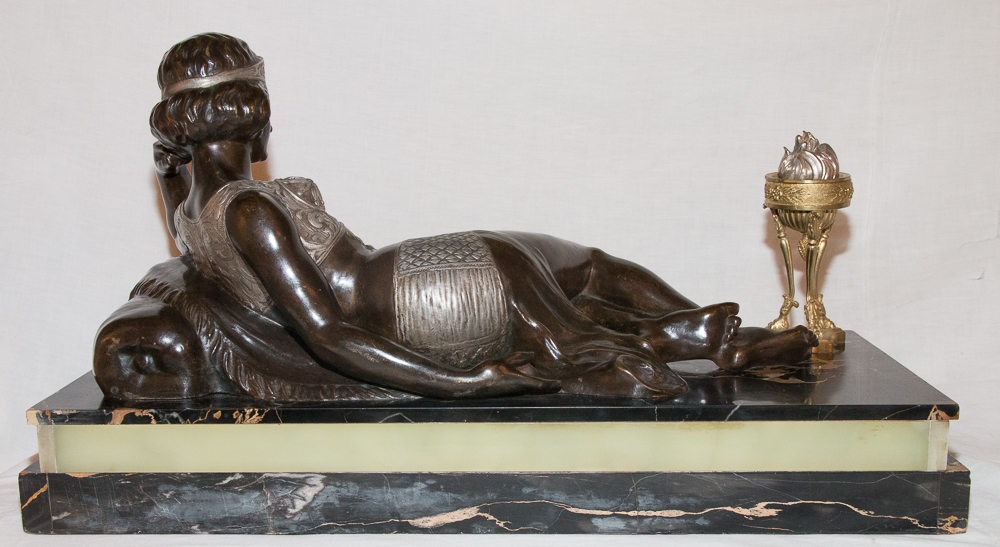 Odalisque En Bronze époque Art Déco Claude Mirval-photo-3