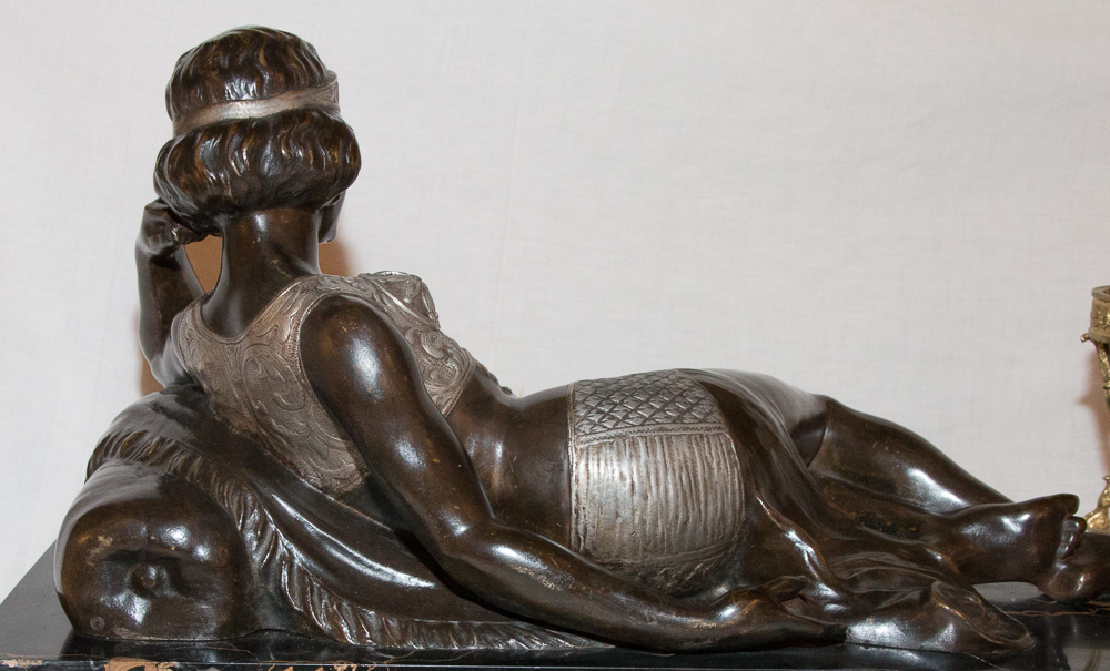 Odalisque En Bronze époque Art Déco Claude Mirval-photo-4