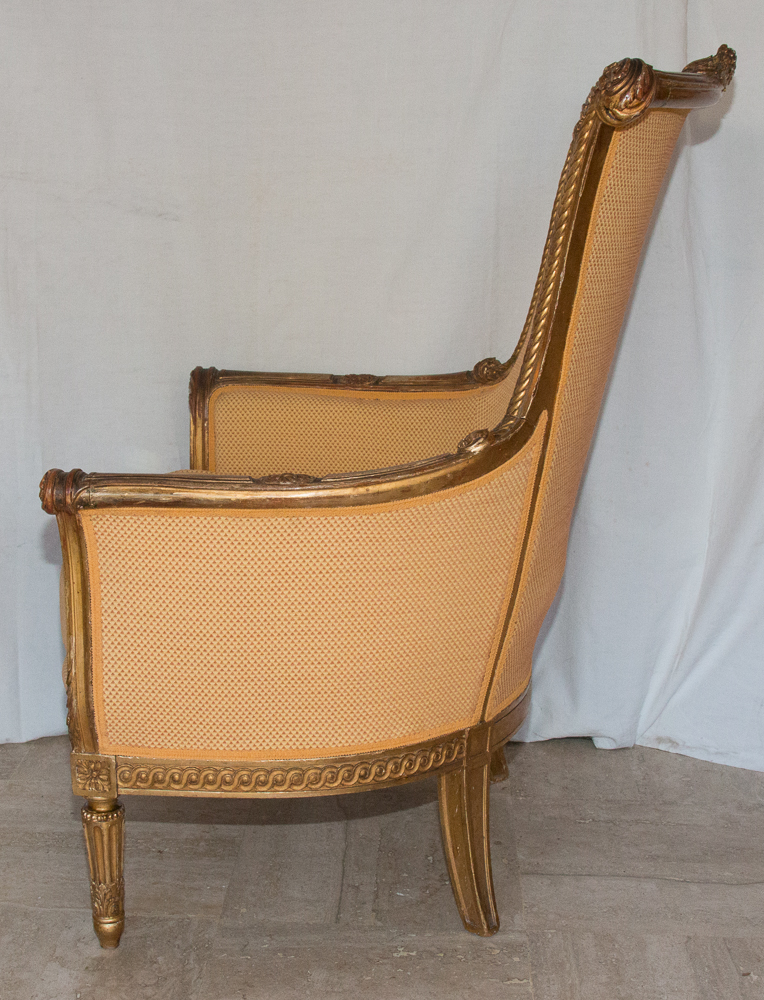 Grande Bergère Style Louis XVI Circa 1860-photo-1