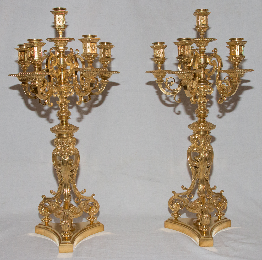 Pair Of Candelabra F Barbedienne Napoleon III