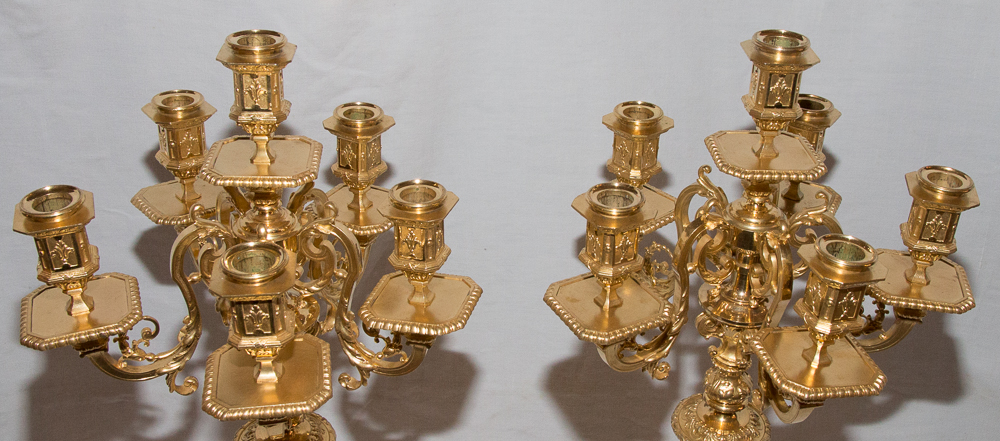 Pair Of Candelabra F Barbedienne Napoleon III-photo-4