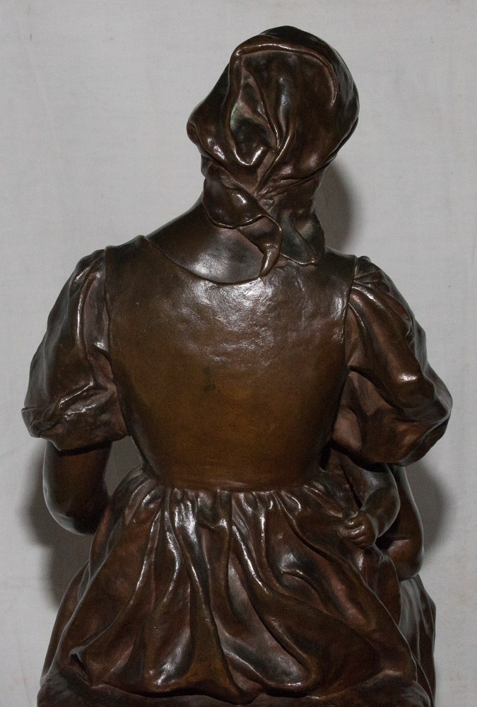 Bronze "maternity" Signed Paul Dubois 1829-1905-photo-6