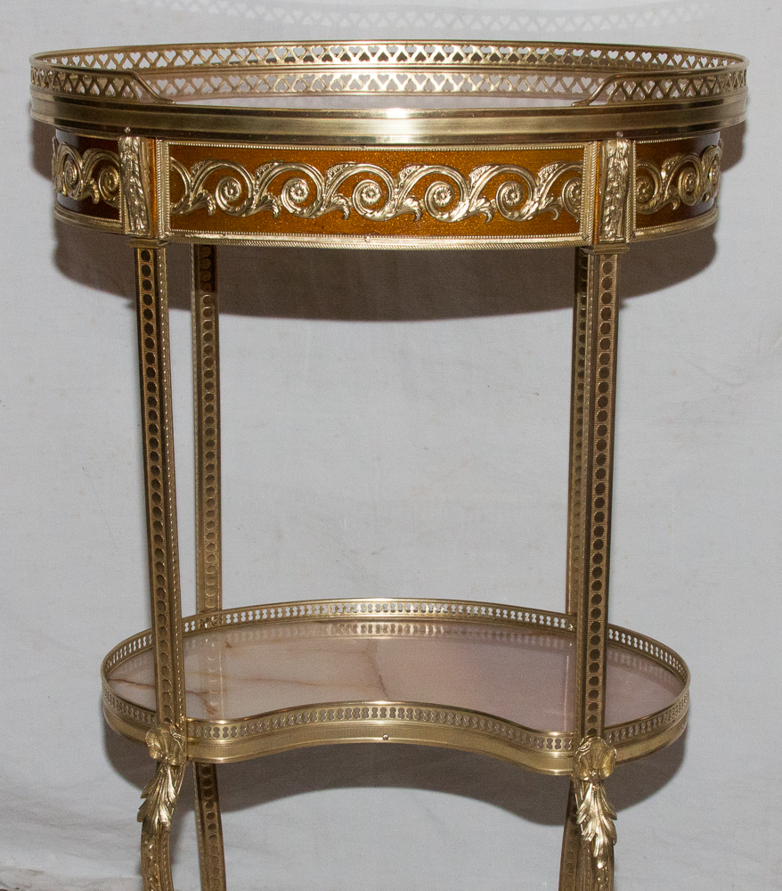 Pedestal Style Transition In Bronze And Onyx Circa 1880-photo-3