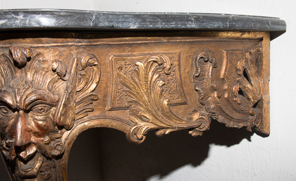 Angle Console Carved And Gilded Louis XV-photo-6