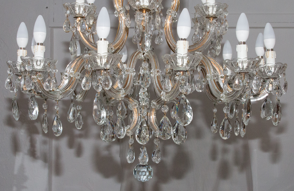 1950s Bohemian Crystal Marie-thèrese Chandelier-photo-2