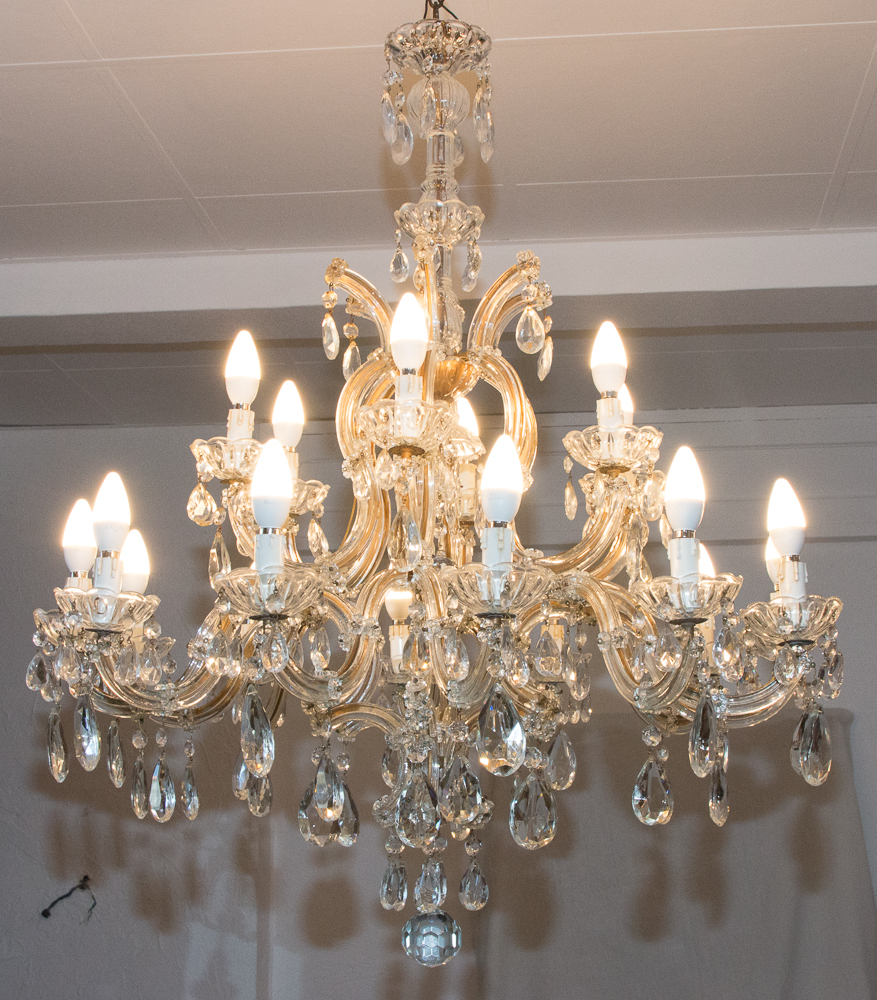 1950s Bohemian Crystal Marie-thèrese Chandelier-photo-1