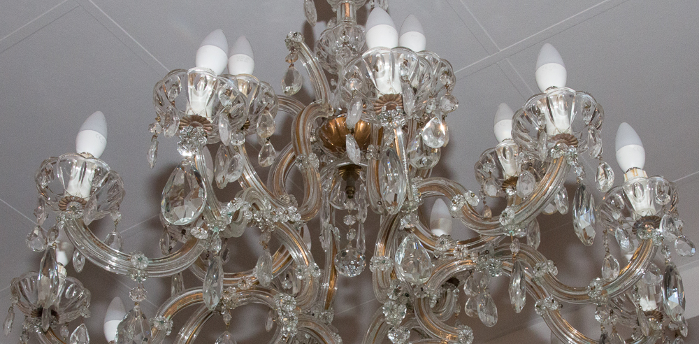 Lustre Marie-thèrese En Cristal De Bohème Années 1950-photo-6