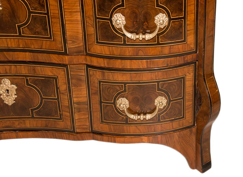 Mazarine Commode In Marquetry Louis XIV Period-photo-3