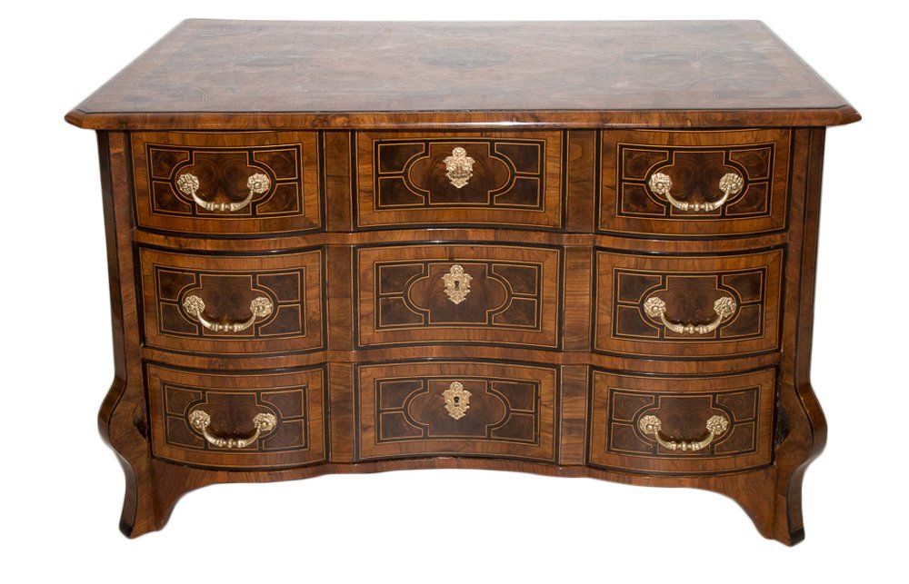 Mazarine Commode In Marquetry Louis XIV Period