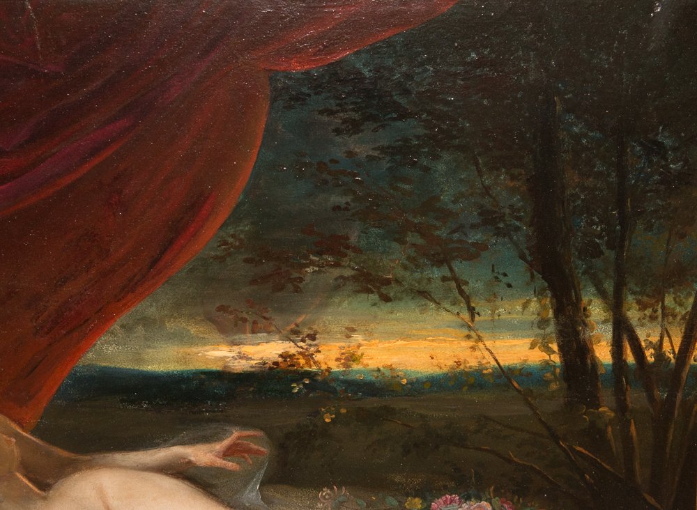 Naked Wife Lying Jean Louis Victor Viger Du Vigneau (1819-1879)-photo-4