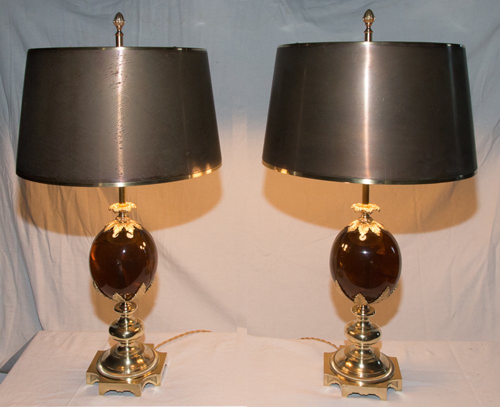 Paire De Lampes Maison Charles 1960-1970-photo-1