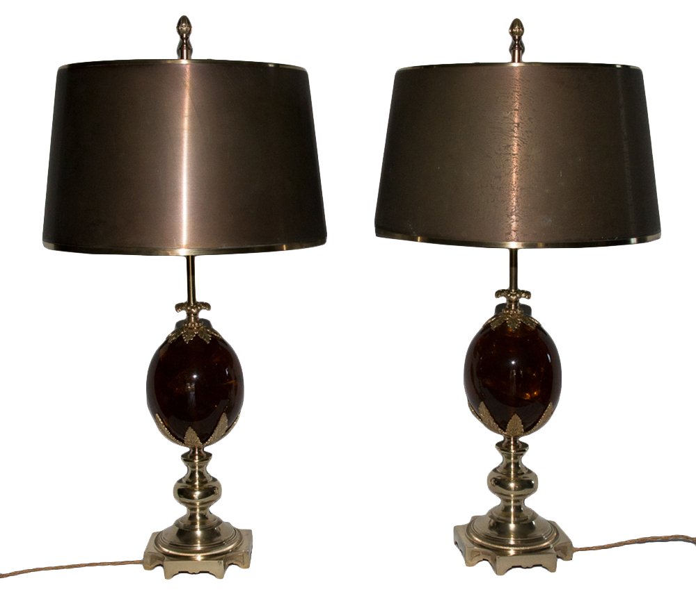 Paire De Lampes Maison Charles 1960-1970