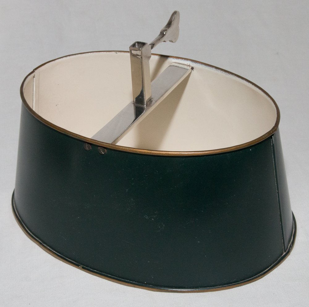Hot Water Bottle Lamp In Silvered Bronze A Mourier Circa 1930-photo-3