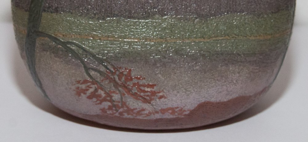 Glass Paste Vase Signed Legras-photo-7