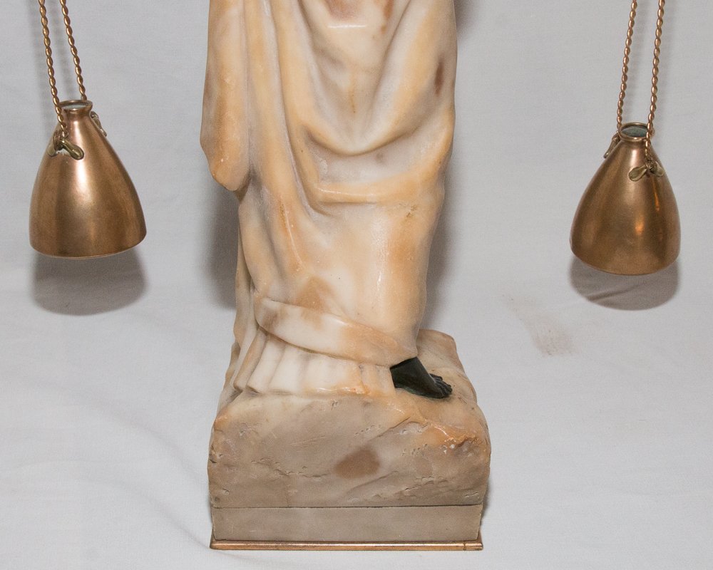 The Water Carrier In Alabaster And Bronze Dominique Alonzo-photo-4