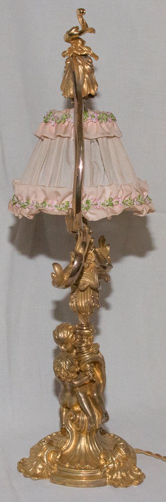 Lampe De Salon En Bronze Doré Maurice Thibault  Paris -photo-2