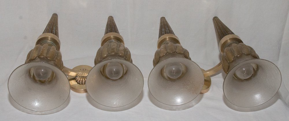 Pair Of Murano Wall Lights, Seguso 1940s-photo-5