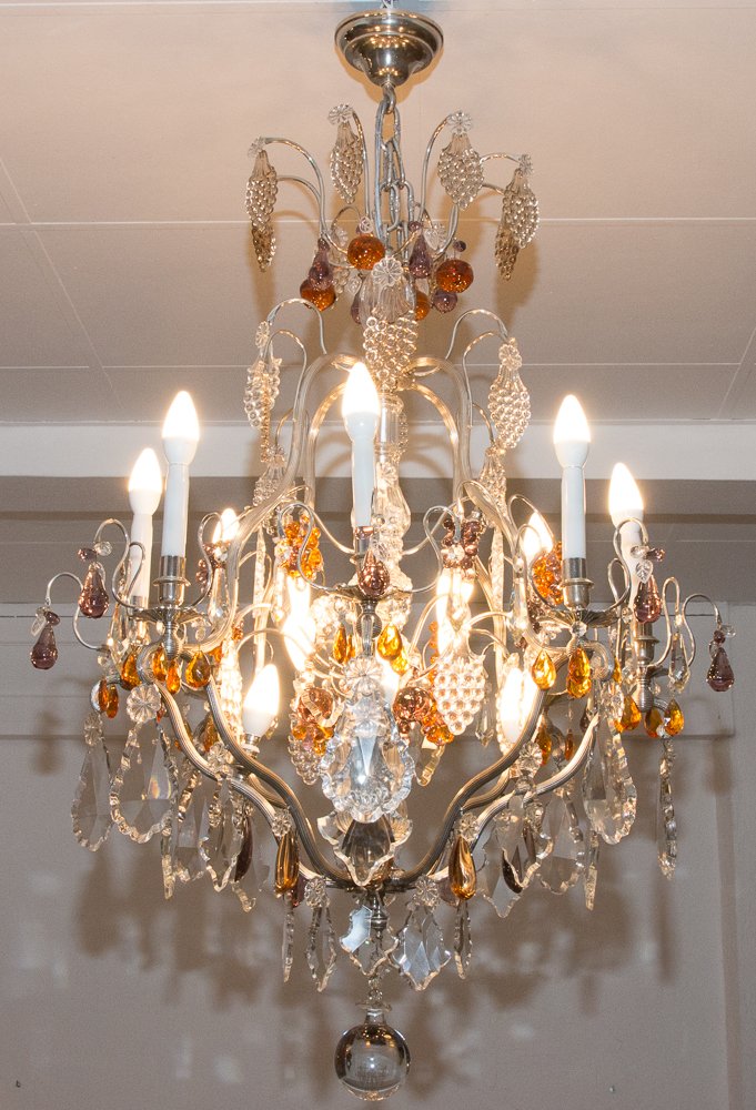 Cage Chandelier Attributed To Rings Circa 1920-photo-1