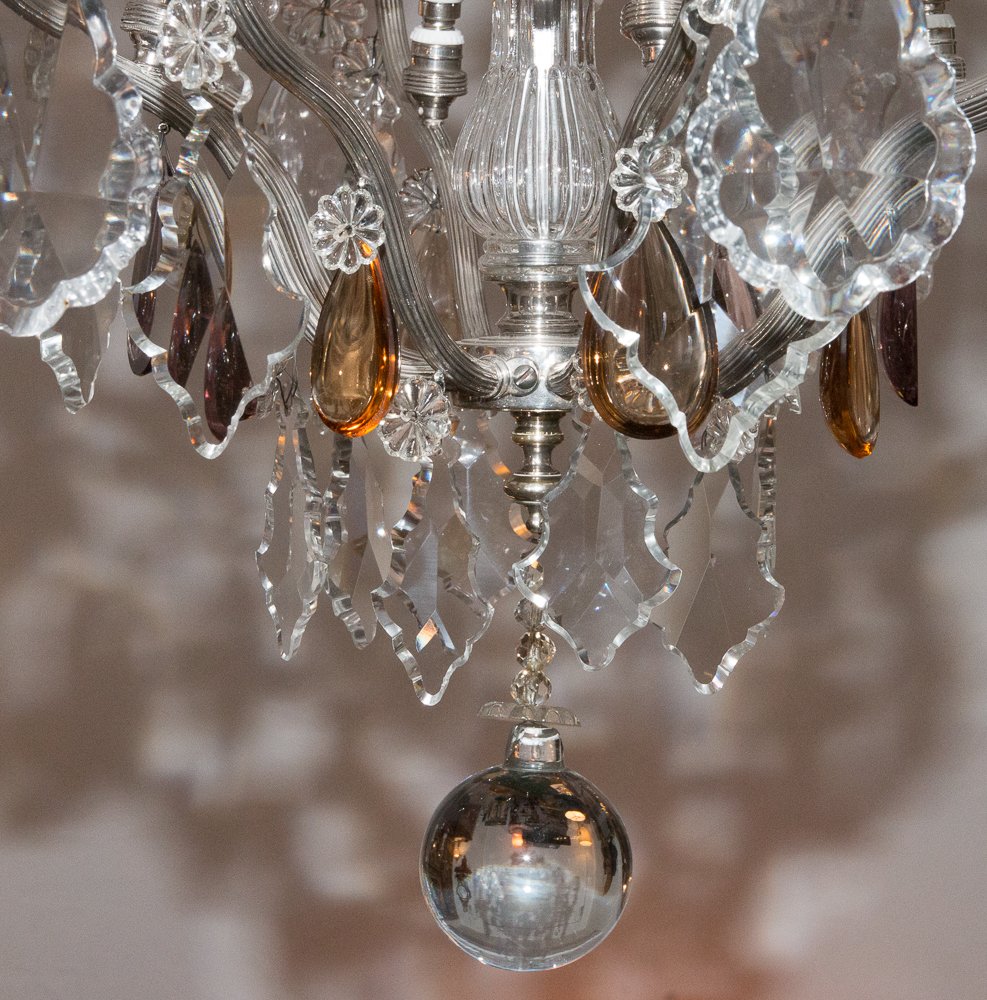 Cage Chandelier Attributed To Rings Circa 1920-photo-8