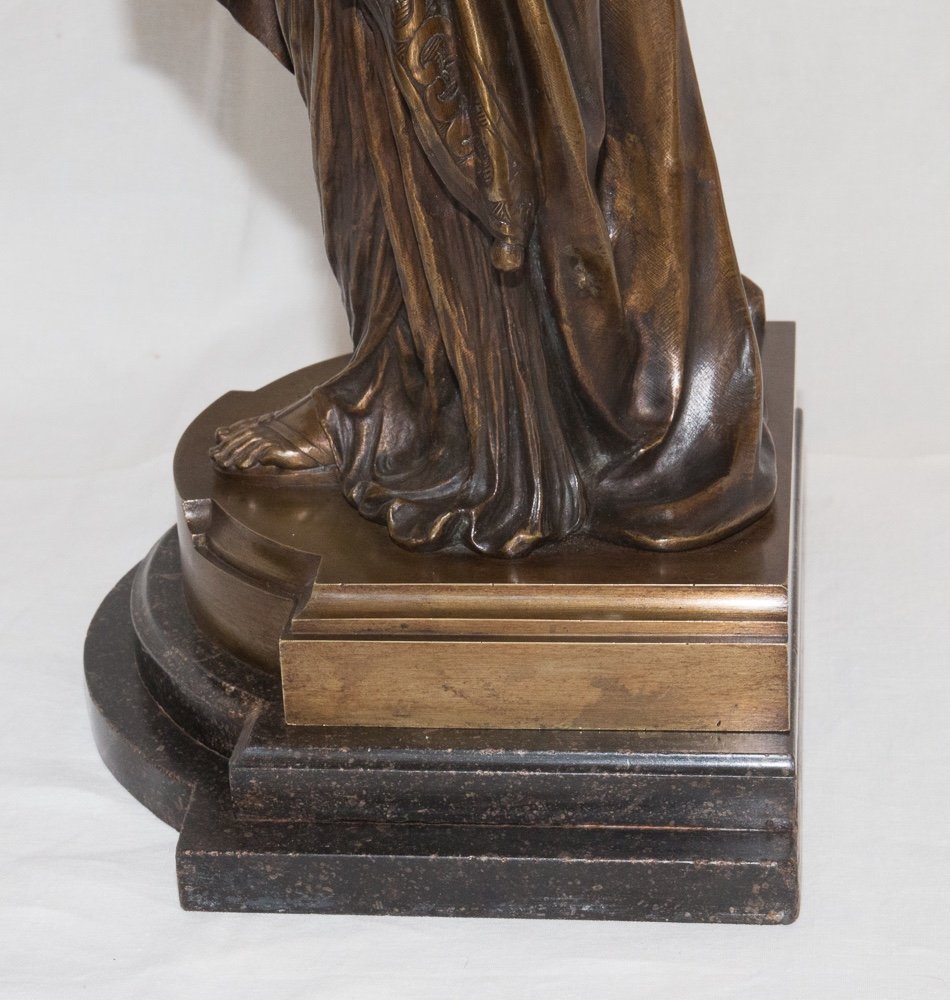 Bronze La Liseuse  L Grégoire 1840-1890-photo-7
