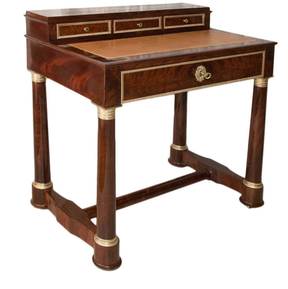 Empire Mahogany Tiered Desk-photo-3