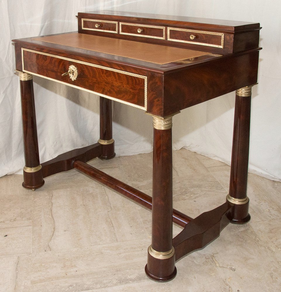 Empire Mahogany Tiered Desk-photo-4