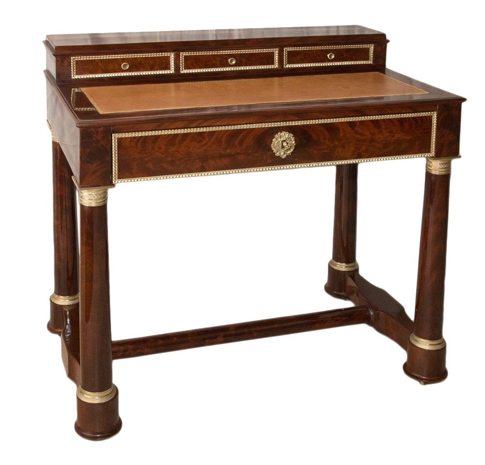 Empire Mahogany Tiered Desk