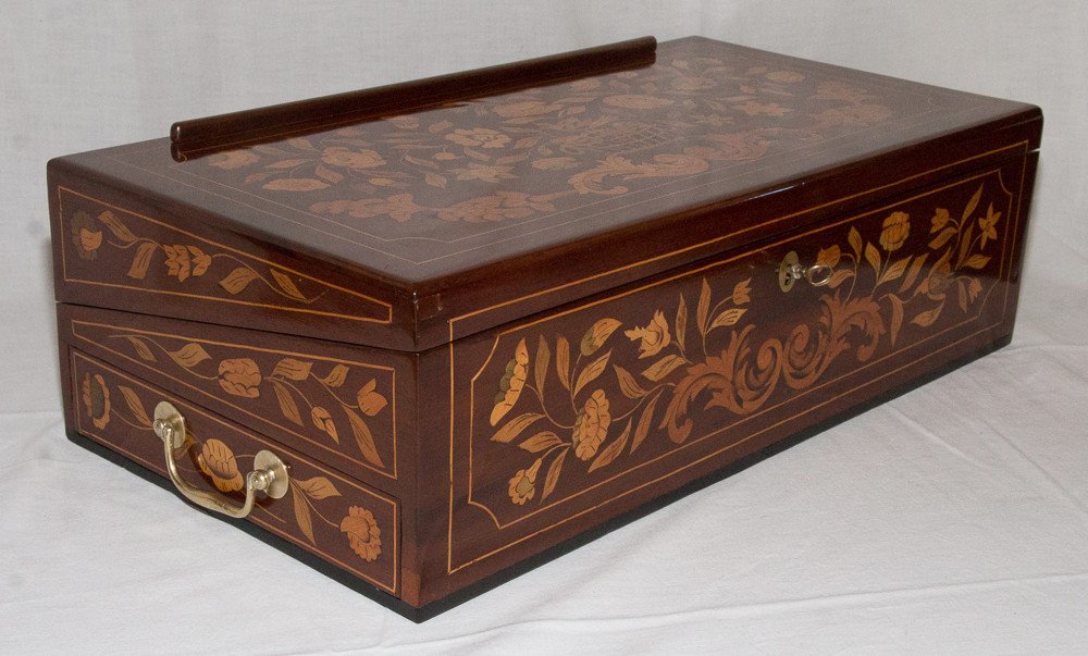 Coffret écritoire Hollandais De Voyage  époque XVIIIe Siècle-photo-4