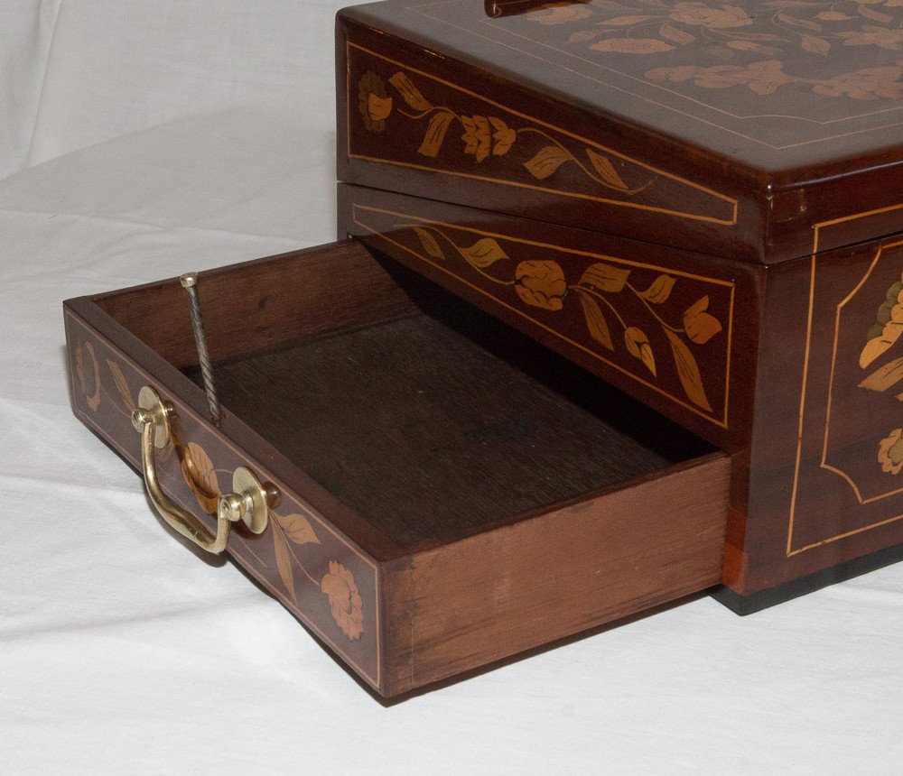 Coffret écritoire Hollandais De Voyage  époque XVIIIe Siècle-photo-3