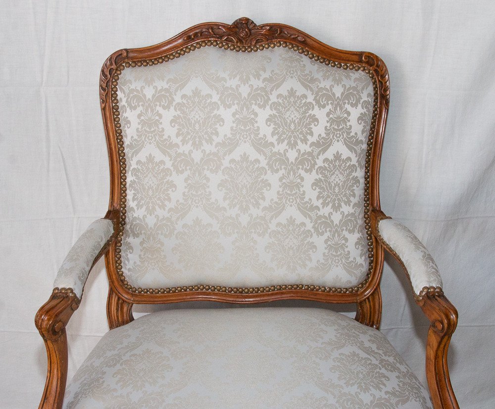 Louis XV Flat Back Armchair-photo-2