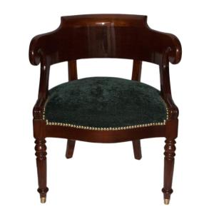 Mahogany Office Armchair Restoration Period