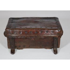  Leather Travel Trunk 17th Century 
