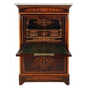  Secretary In Rosewood And Lemonwood, Charles X Period