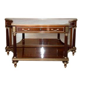 Console en acajou  époque Louis XVI fin 18ème siècle 