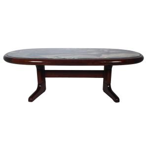 Scandinavian Oval Coffee Table From The 80s