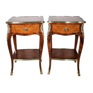 Pair Of Louis XV Style Coffee Tables Mid 20th Century