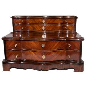 Commode De Maîtrise In Marquetry 18th Century Period