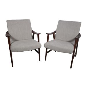 Paire de fauteuils Scandinave Dokka Mobler années 60