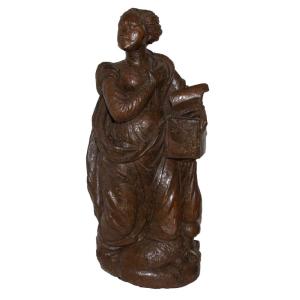 Solid Walnut Altarpiece, 17th Century