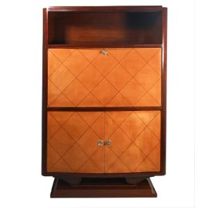 Secrétaire époque Art Déco en acajou et citronnier