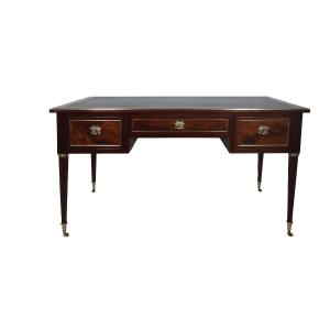 Bureau Plat à Tirettes époque Louis XVI Fin XVIIIe Siècle