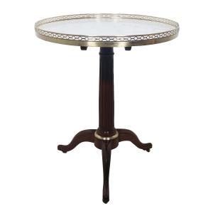 Swivel-top Mahogany Side Table, St. Louis XVI Style, Late 19th Century