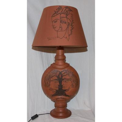 Lampe Signée Jean Marais 1913-1998