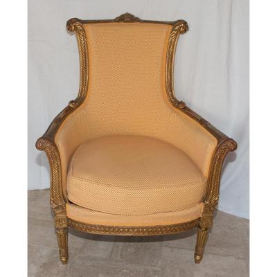 Grande Bergère Style Louis XVI Circa 1860