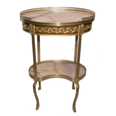 Pedestal Style Transition In Bronze And Onyx Circa 1880